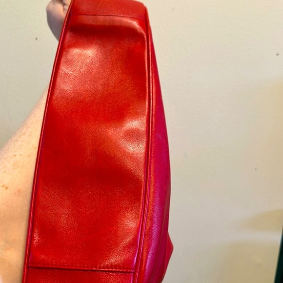 Gucci Vintage Bundle 2 Way Red Leather Handbag and Wallet - Picture 6 of 16